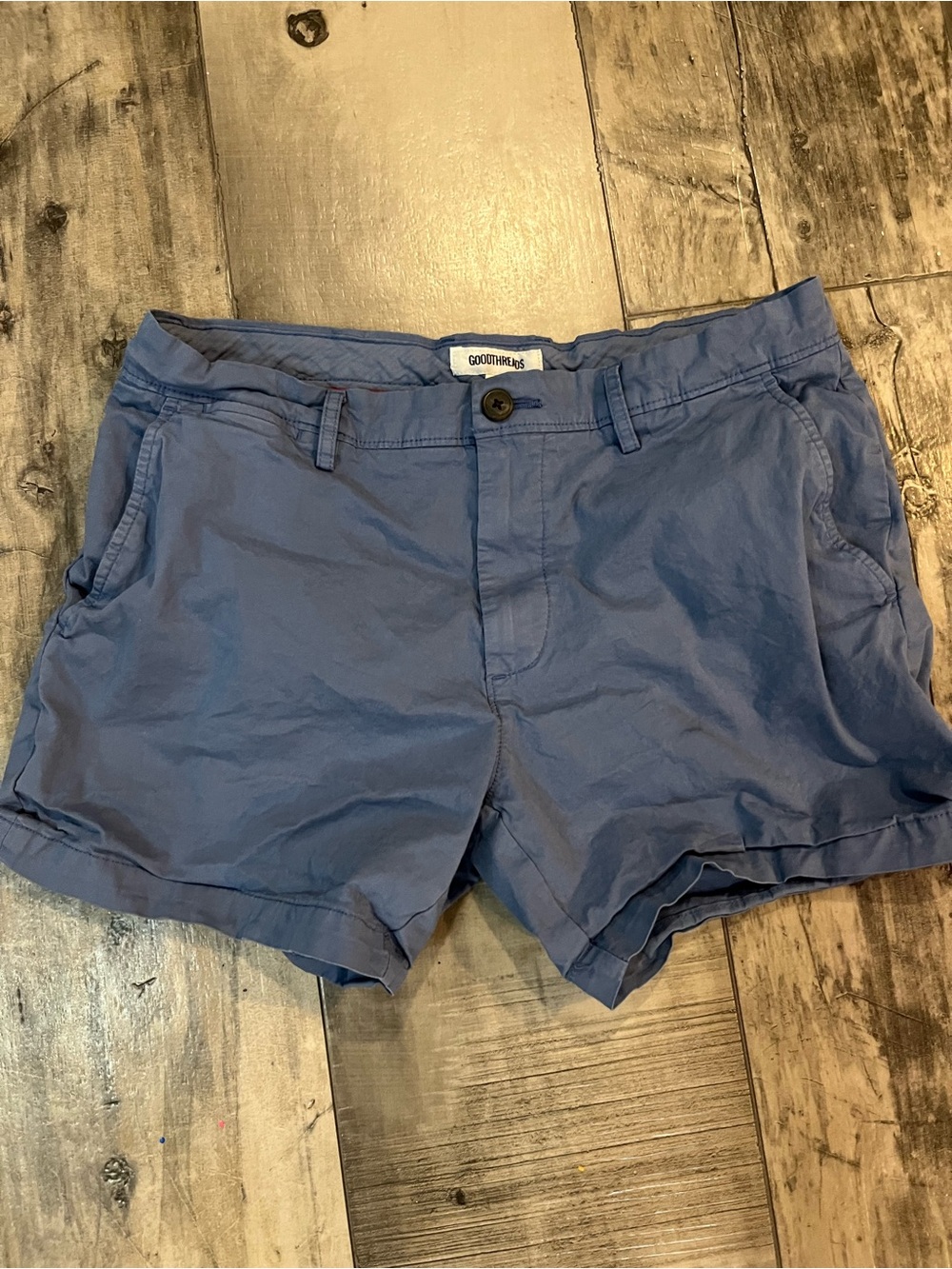 Goodthreads Women’s Blue Chino Shorts Size 32 Casual Summer